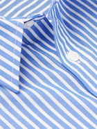 Nili Lotan - Cristobal Striped Cotton-Poplin Shirt - Blue