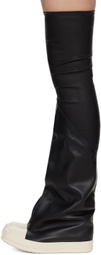 Rick Owens Black Flared Boots
