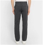 Officine Generale - New Fisherman Slim-Fit Garment-Dyed Cotton and Linen-Blend Chinos - Charcoal