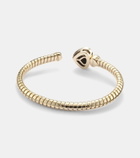 Marina B Trisolina Bypass 18kt gold bracelet with topaz and diamonds