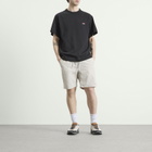 NANGA Men's Eco Hybrid Box Logo Embroidery T-Shirt in Black
