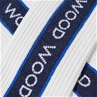 Wood Wood Men's Conor Logo Sports Socks in White