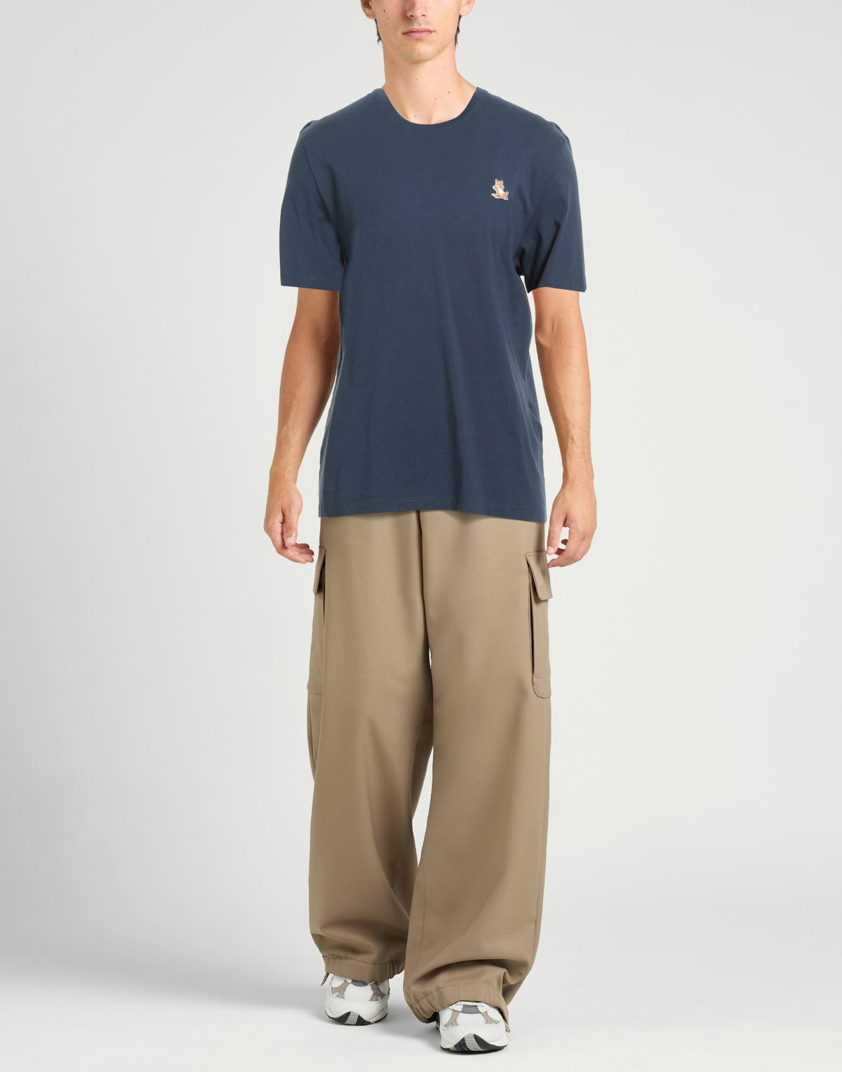 Maison Kitsuné Mens T-shirt Slate in Blue