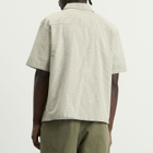 Bound Men's Gingham Cropped Shirt in Ecru