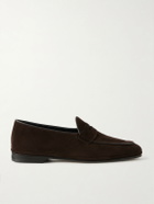 Rubinacci - Suede Penny Loafers - Brown