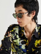 Fendi - Round-Frame Gold-Tone and Tortoiseshell Acetate Sunglasses