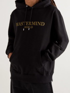 Mastermind World - Glittered Logo-Print Cotton-Jersey Hoodie - Black