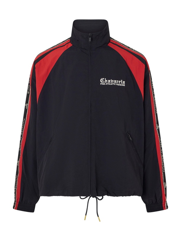 Photo: Willy Chavarria - Casa De Chavarria Logo-Detailed Shell Jacket - Black