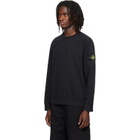 Stone Island Black 6100057 Heavy Organic Cotton Jersey Sweatshirt