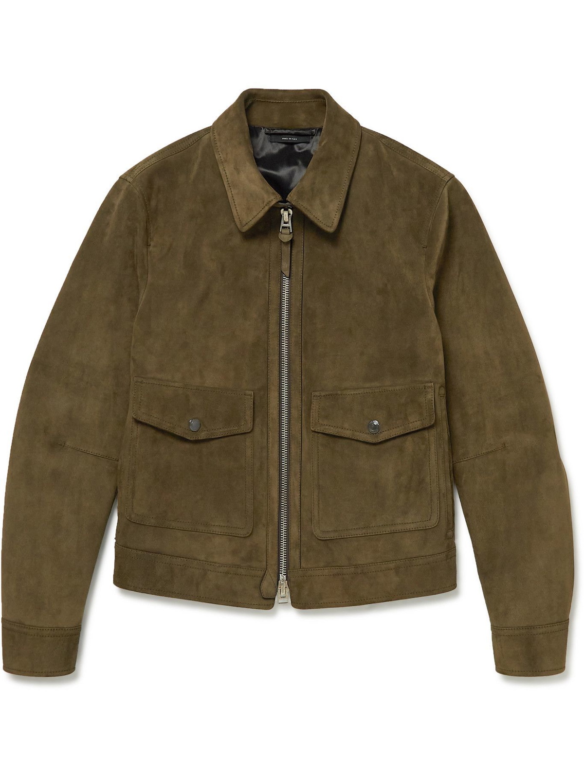 Photo: TOM FORD - Suede Blouson Jacket - Green