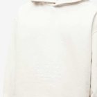 Maison Margiela Men's Embroidered Numbers Logo Hoody in Chalk