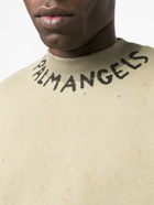 PALM ANGELS - Seasonal Logo Cotton Crewneck Sweatshirt