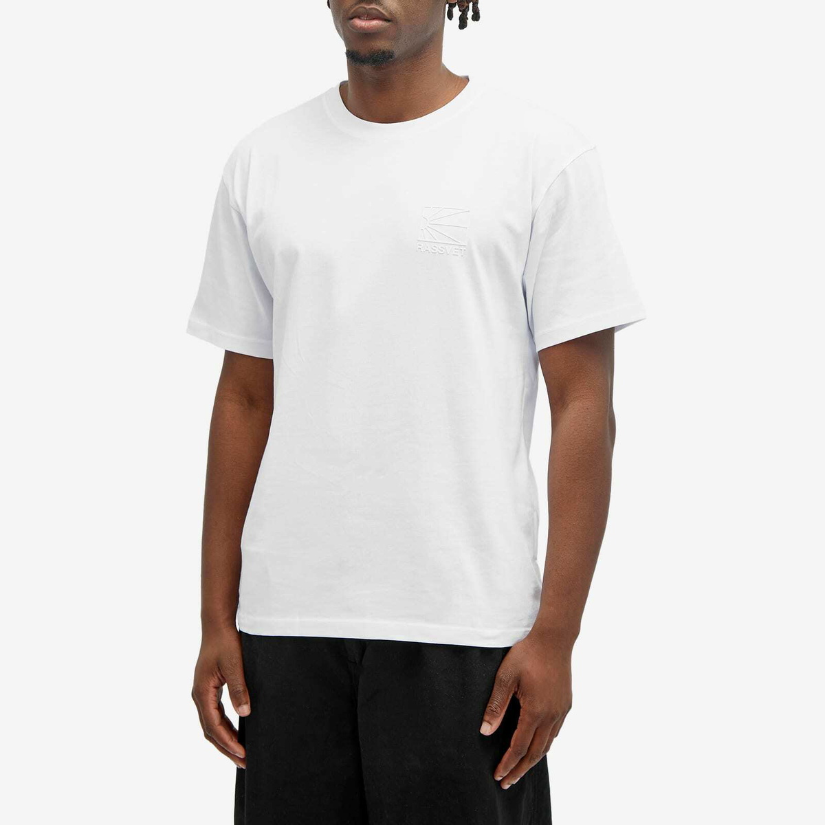 PACCBET Men's Mini Logo T-Shirt in White