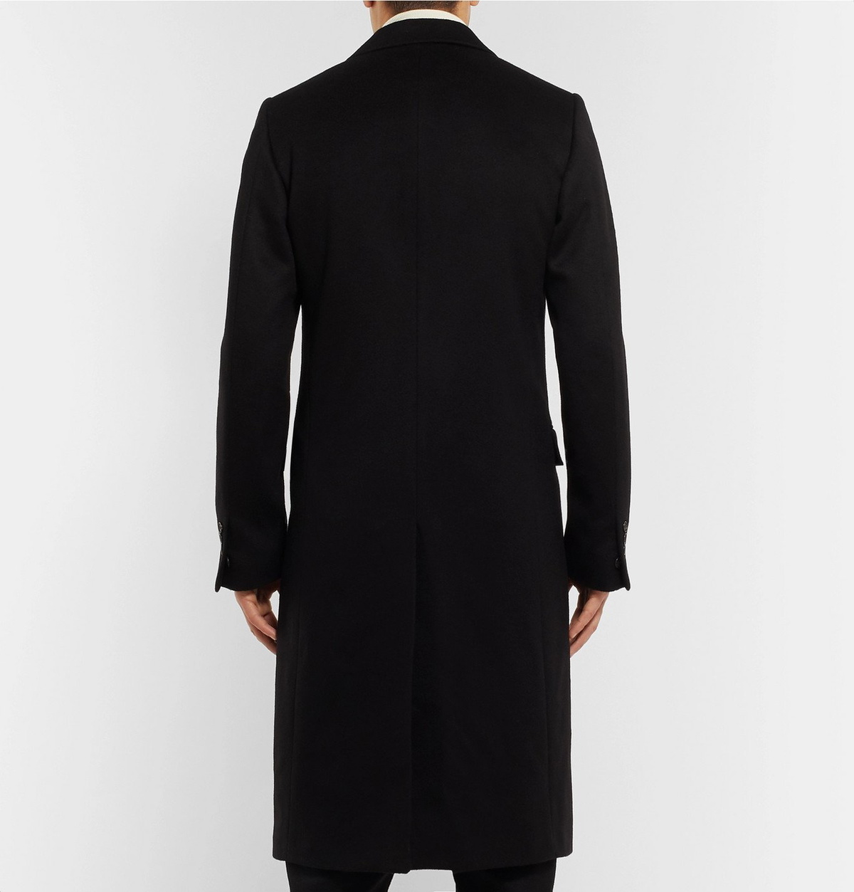 SALLE PRIVÉE - Rolf Slim-Fit Cashmere Overcoat - Black