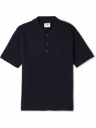 NN07 - Harald 6530 Wool-Blend Polo Shirt - Blue