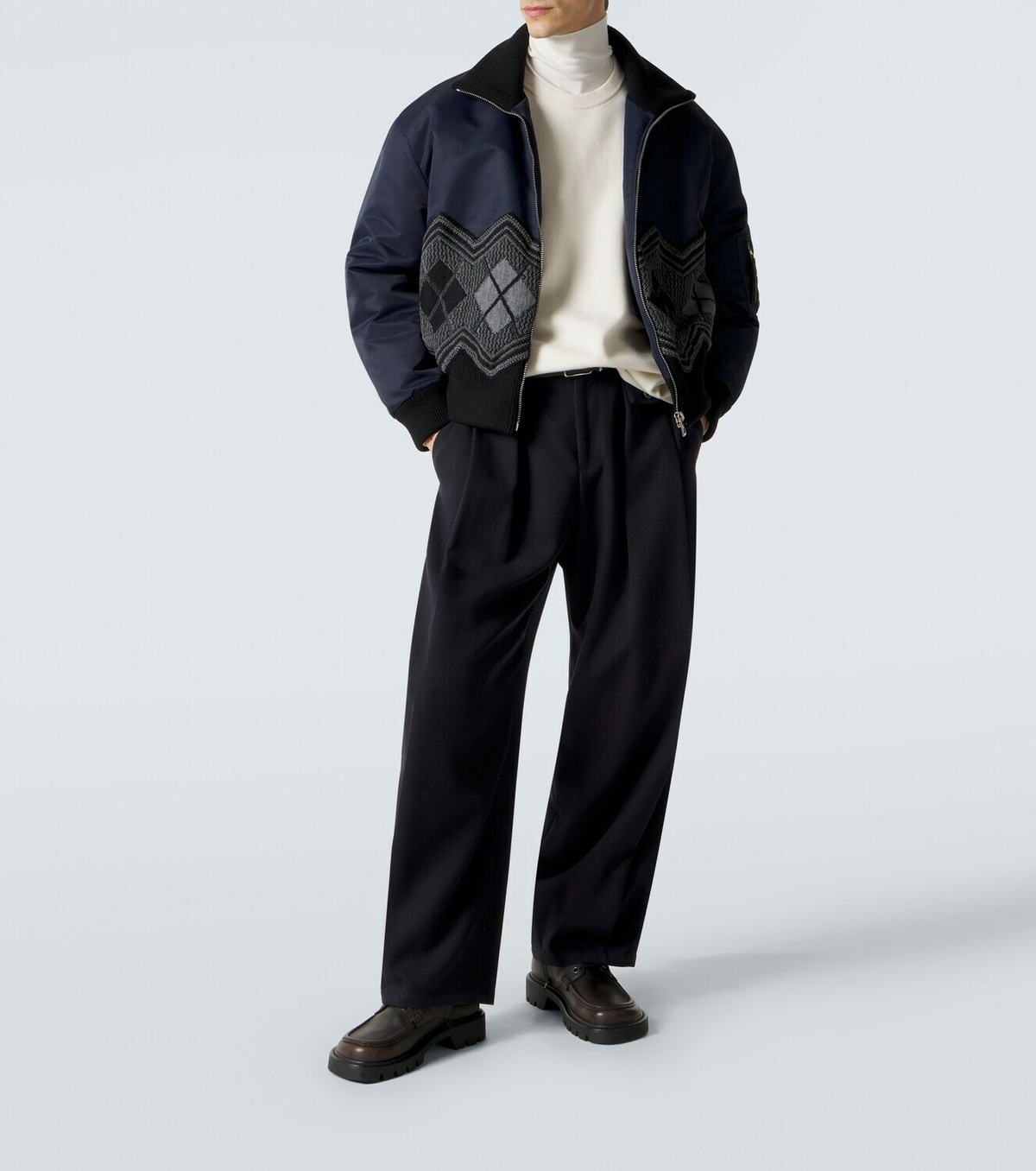 Loewe Argyle technical twill jacket