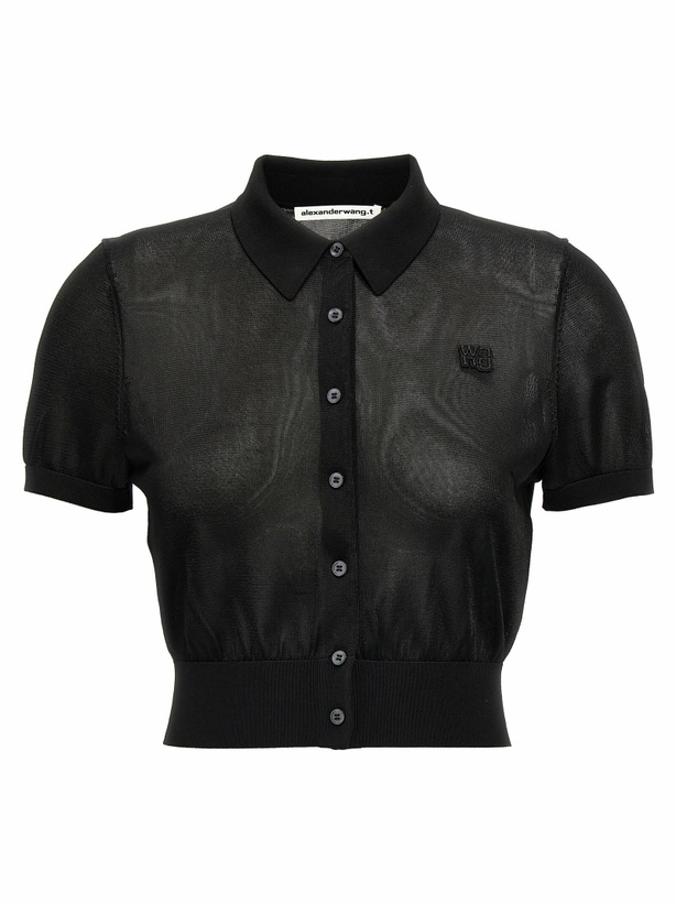 Photo: T by Alexander Wang Cropped Polo Shirt
