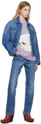 Stella McCartney Blue Oversized Denim Jacket