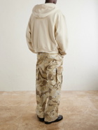 Cherry Los Angeles - Distressed Cotton-Fleece Zip-Up Hoodies - Neutrals
