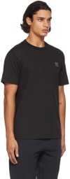 Stone Island Black Garment-Dyed Logo Patch T-Shirt
