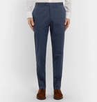 Canali - Navy Slim-Fit Cotton-Blend Suit Trousers - Men - Navy