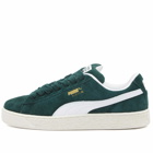 Puma Suede XL Hairy Sneakers in Ponderosa Pine/Frosted Ivory