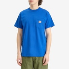 Randy's Garments Men's Logo Pocket T-Shirt in Royal Blue