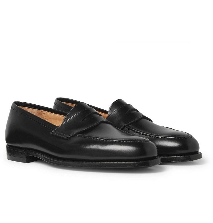 Photo: George Cleverley - Bradley 2 Leather Penny Loafers - Black