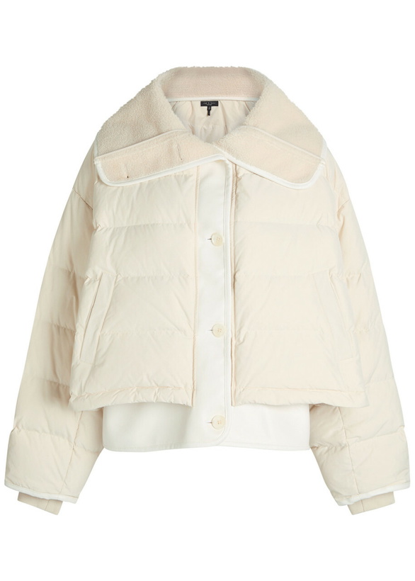 Photo: Rag & Bone Gloria Quilted Shell Jacket Off White