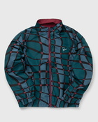 By Parra Squared Waves Pattern Track Top Green - Mens - Track Jackets