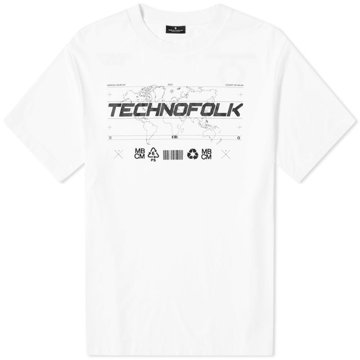 Photo: Marcelo Burlon Techno Folk Oversized Tee