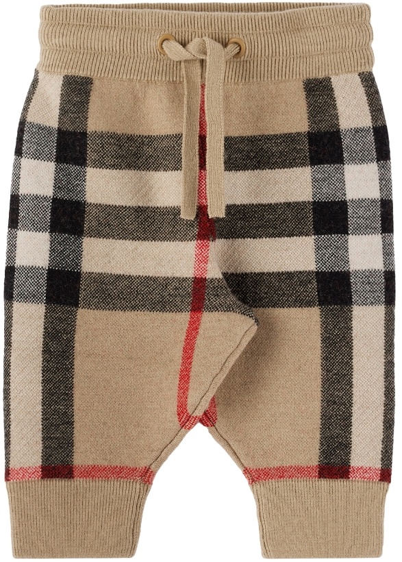 Photo: Burberry Baby Beige Check Lounge Pants