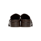 Martine Rose Brown Embossed Arches Loafers
