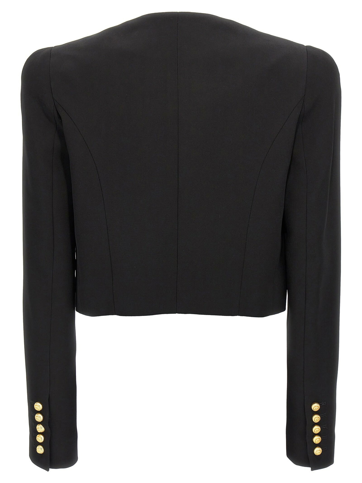 ジャケット BALMAIN 'Chiocciola' button short jacket Black Balmain chiocciola Button Short Jacket Balmain