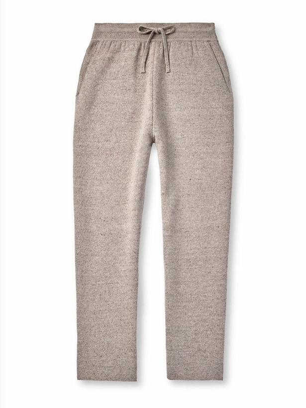 Photo: Loro Piana - Tapered Linen and Cashmere-Blend Sweatpants - Neutrals