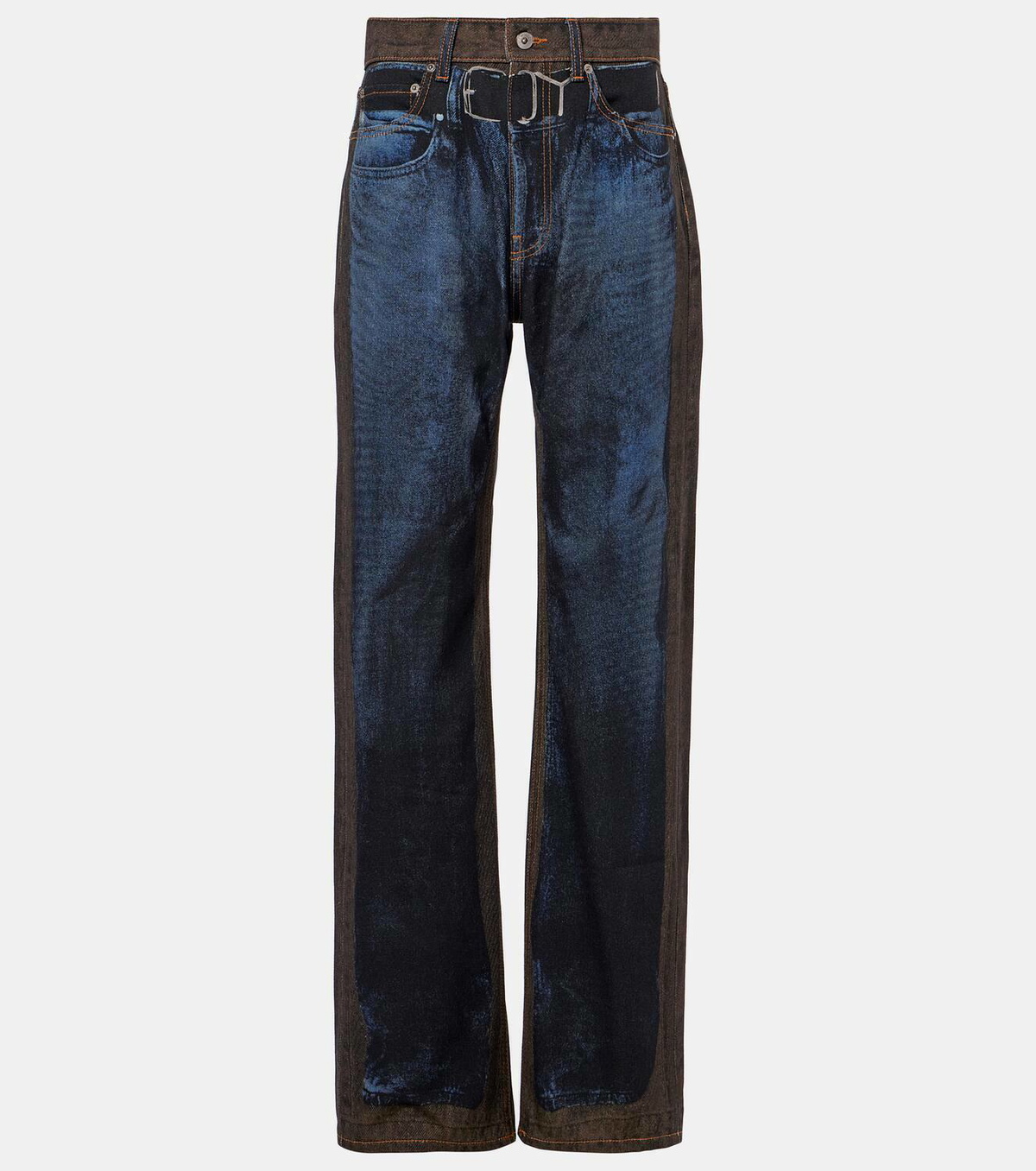 Y/Project Printed straight jeans