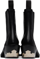 Toga Virilis Black Leather Chelsea Boots