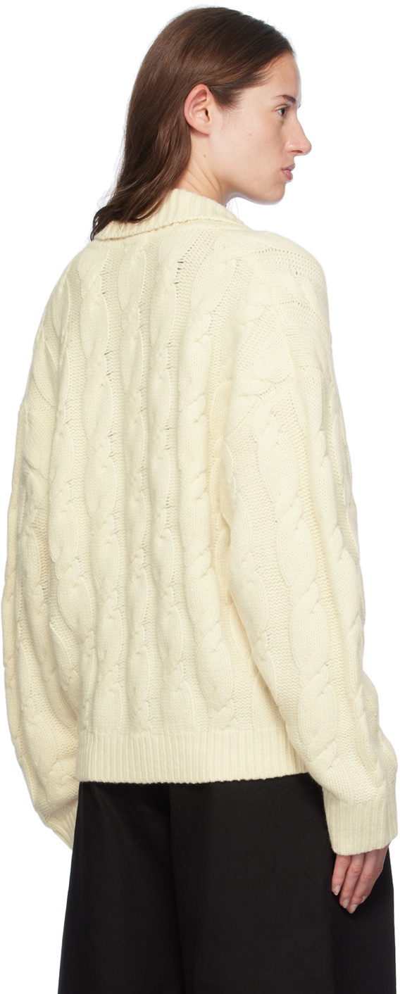 The Garment Off-White Como Cable Cardigan