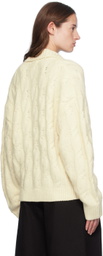 The Garment Off-White Como Cable Cardigan