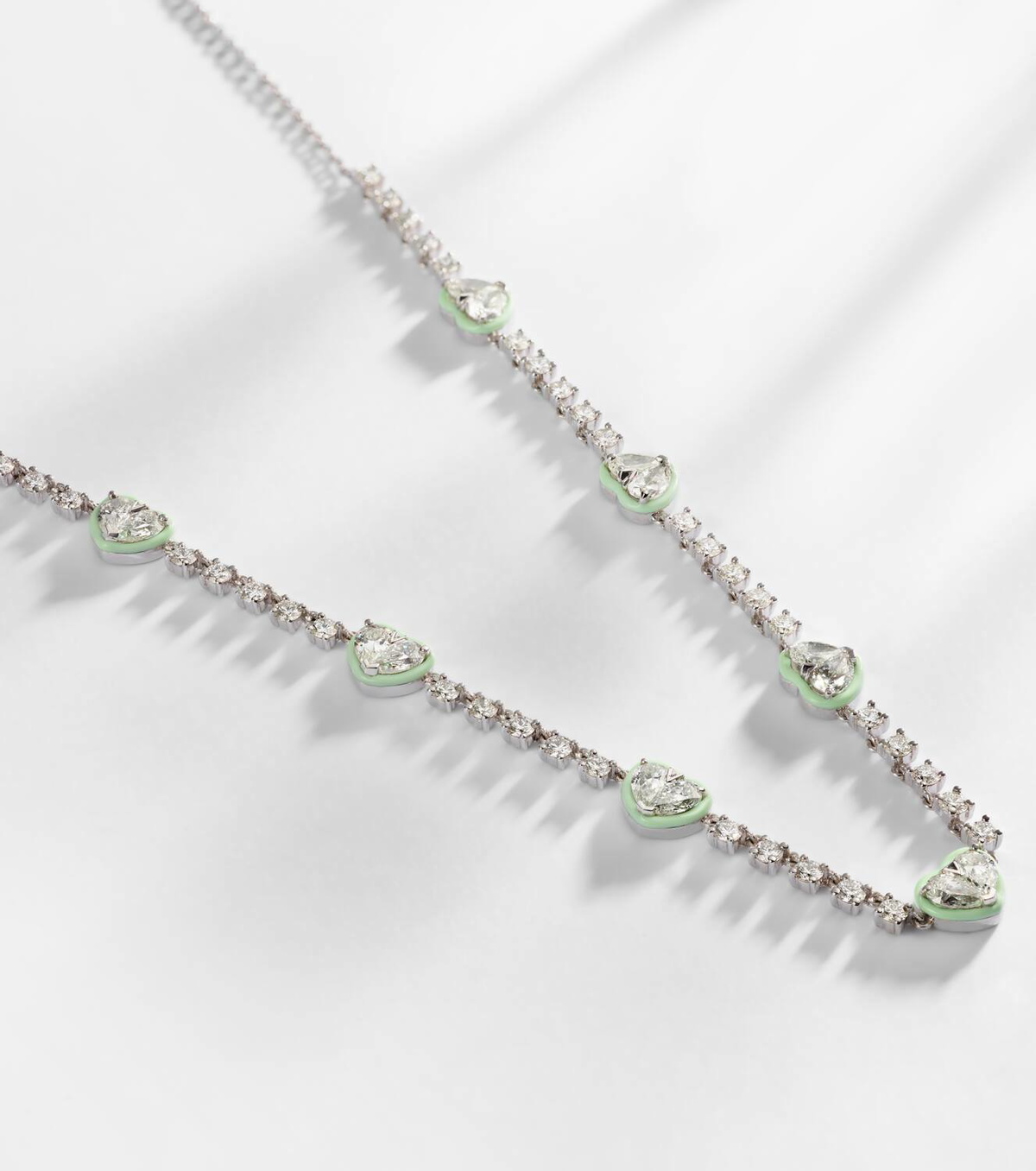 Kamyen 18kt white gold choker with diamonds