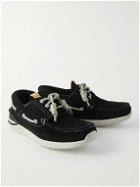 Visvim - Hockney-Folk Suede Boat Shoes - Black