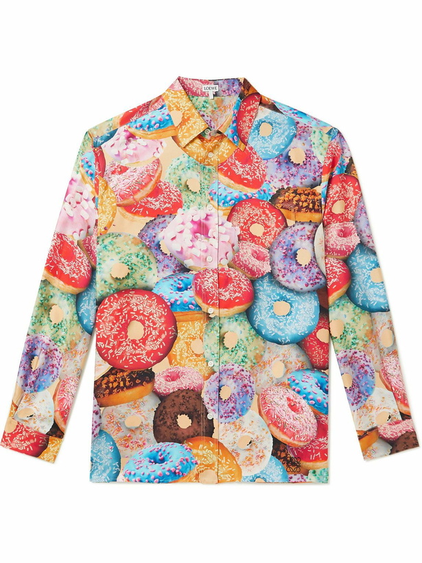 Photo: Loewe - Printed Silk-Twill Shirt - Multi