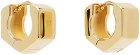 Maison Margiela Gold Bolt & Nut Earrings