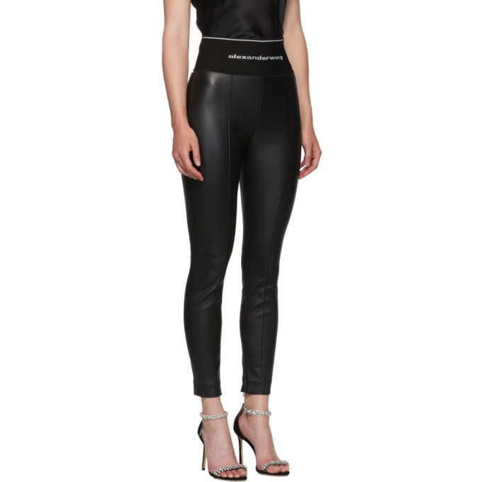 Alexander Wang Alexanderwang Logo Tights in Black