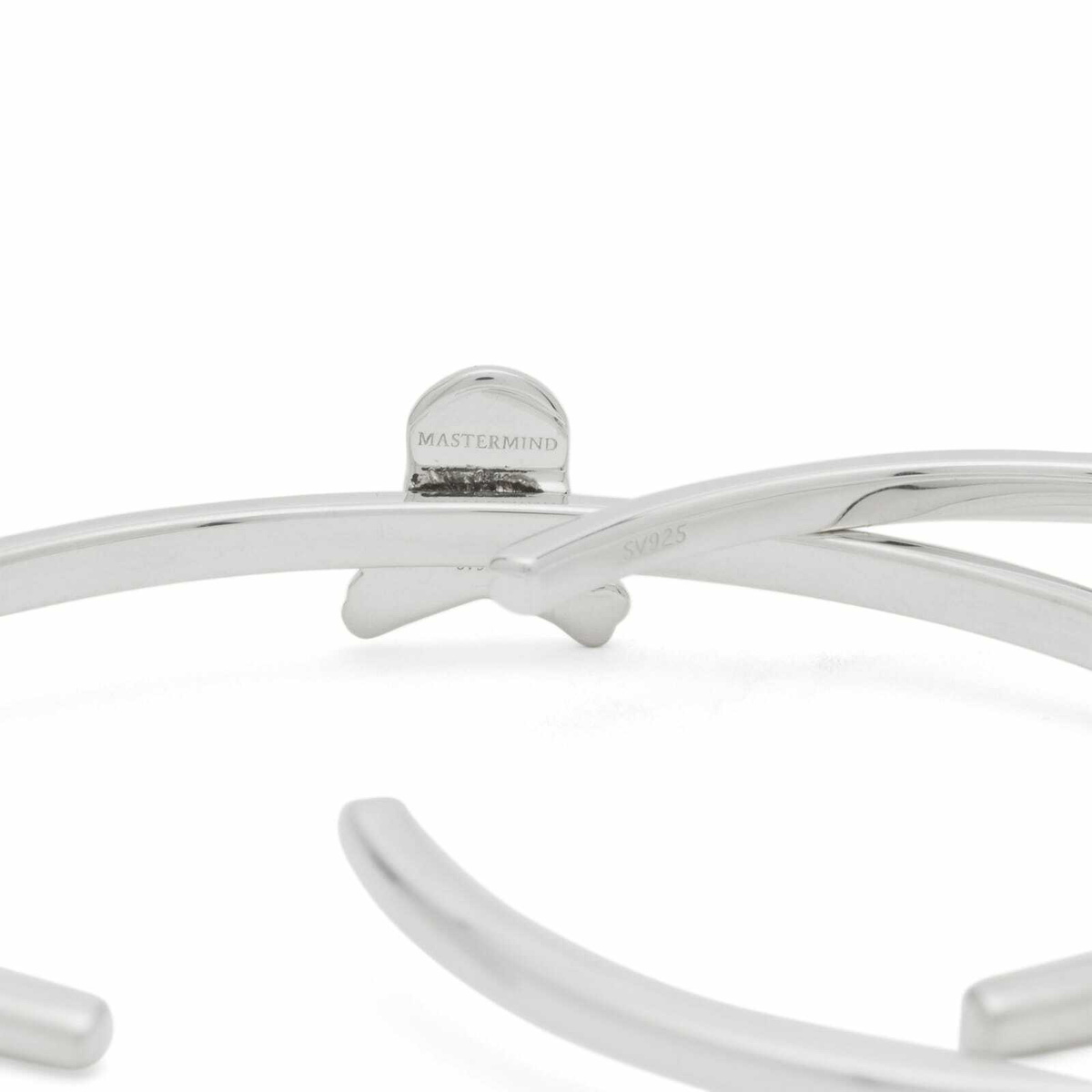 MASTERMIND WORLD Men's Skull Bangle in Silver