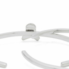 MASTERMIND WORLD Men's Skull Bangle in Silver