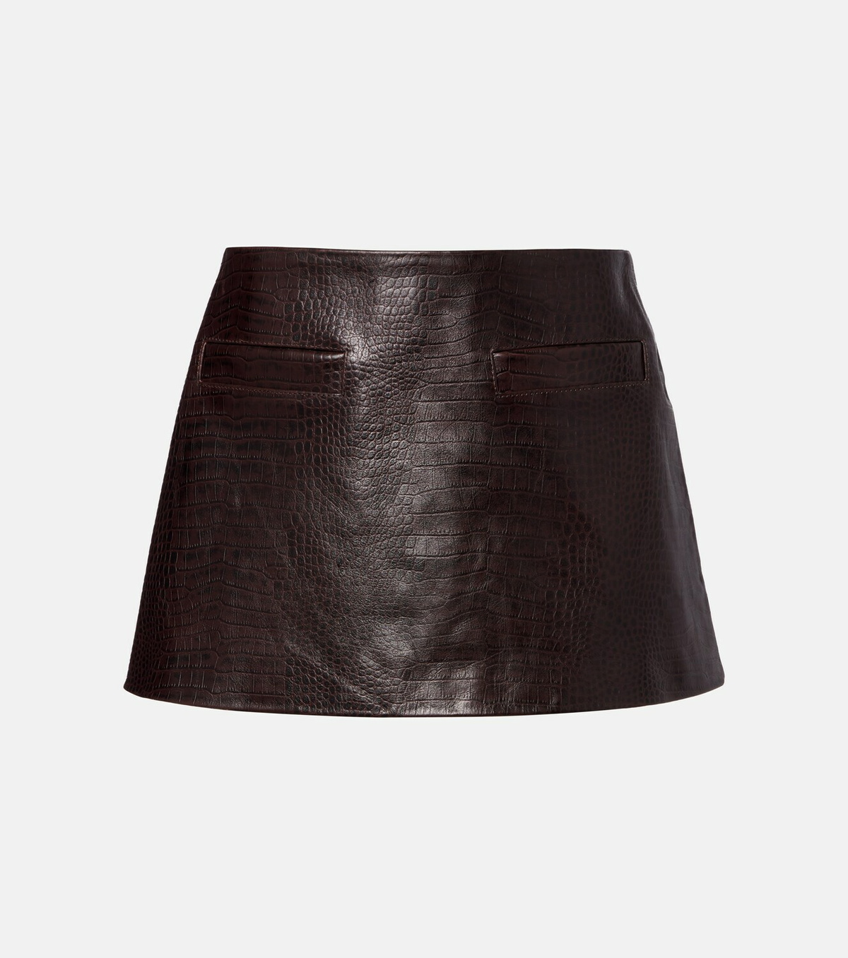 The Frankie Shop Rory croc-effect leather miniskirt