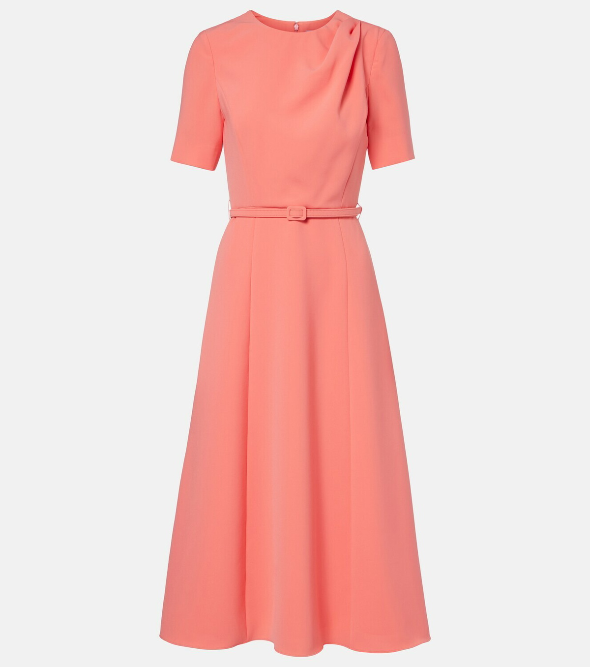 Carolina Herrera Belted crêpe midi dress
