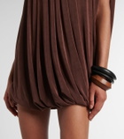 Xu Zhi Embellished draped minidress