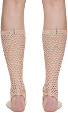 nastyamasha SSENSE Exclusive Beige Crochet Socks
